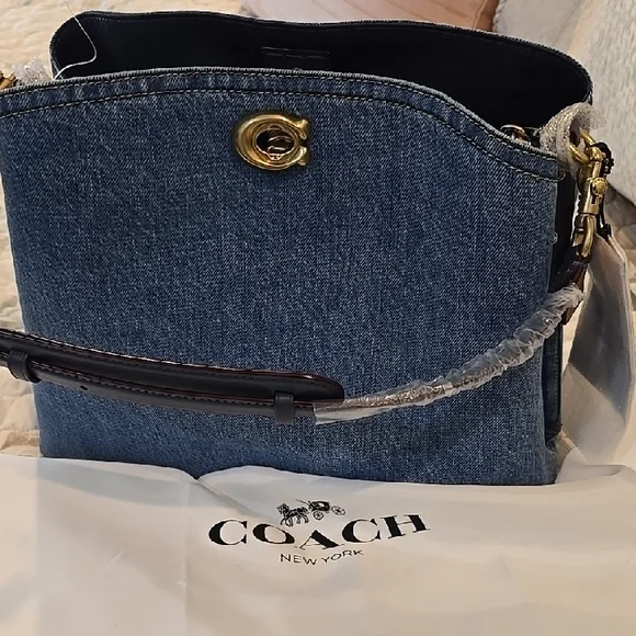 Coach Blue Denim Women's Bag - Picture 5 of 6